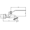 1/2 &quot;latão forjado níquel banhado Bibcock (AV2001)